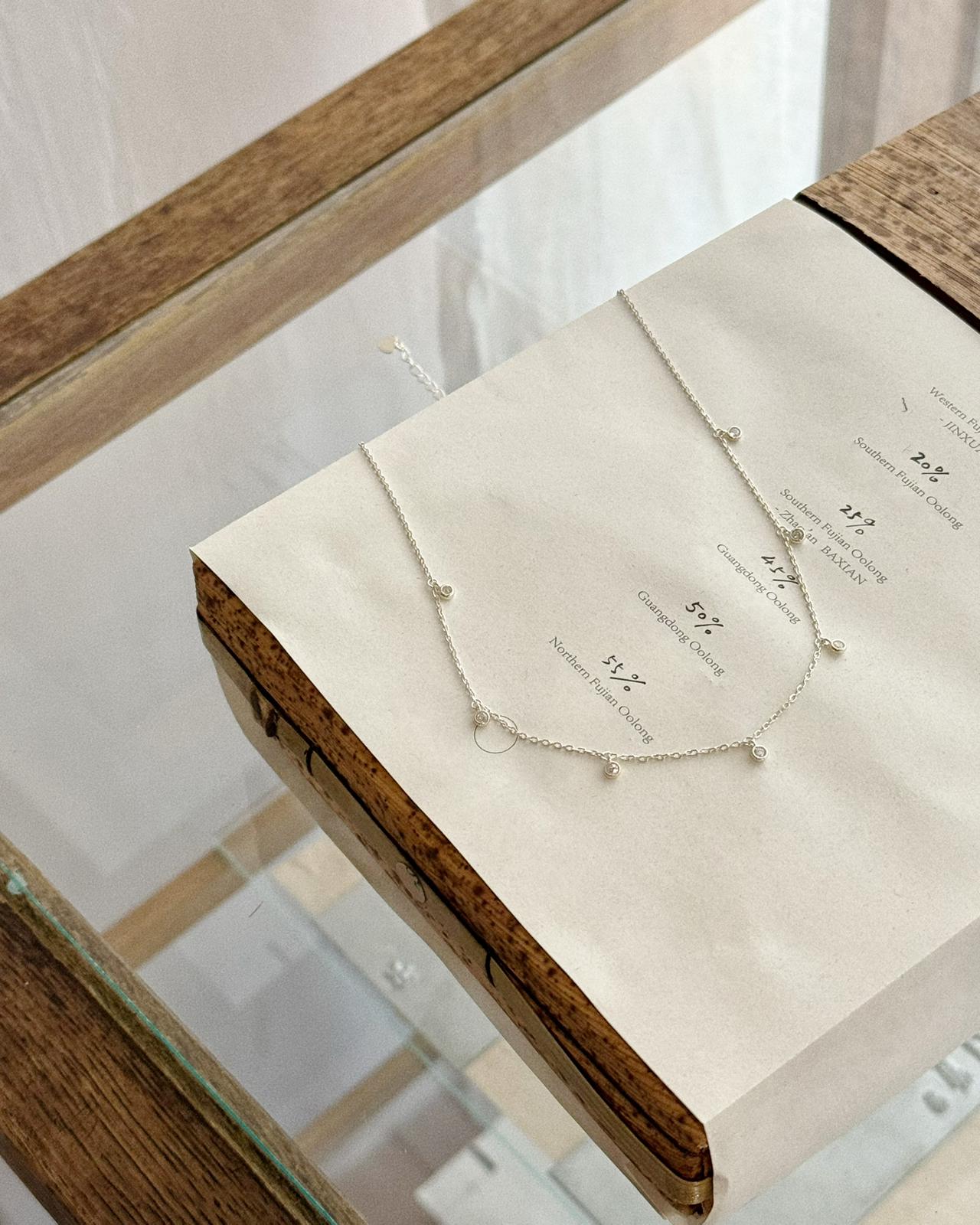 【約會必備】925純銀加鋯石頸鏈