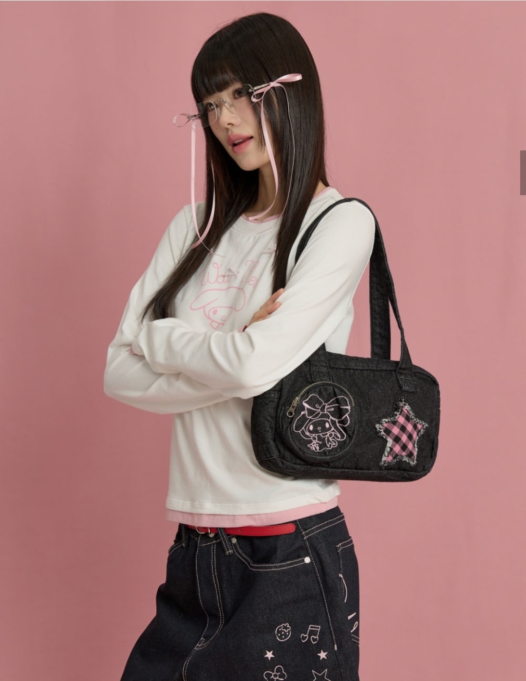 Waikei × My Melody 牛仔Shoulder Bag