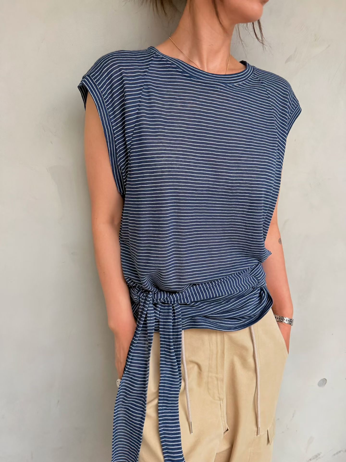 🇰🇷東大門女裝 | stripe Basic sleeveless 