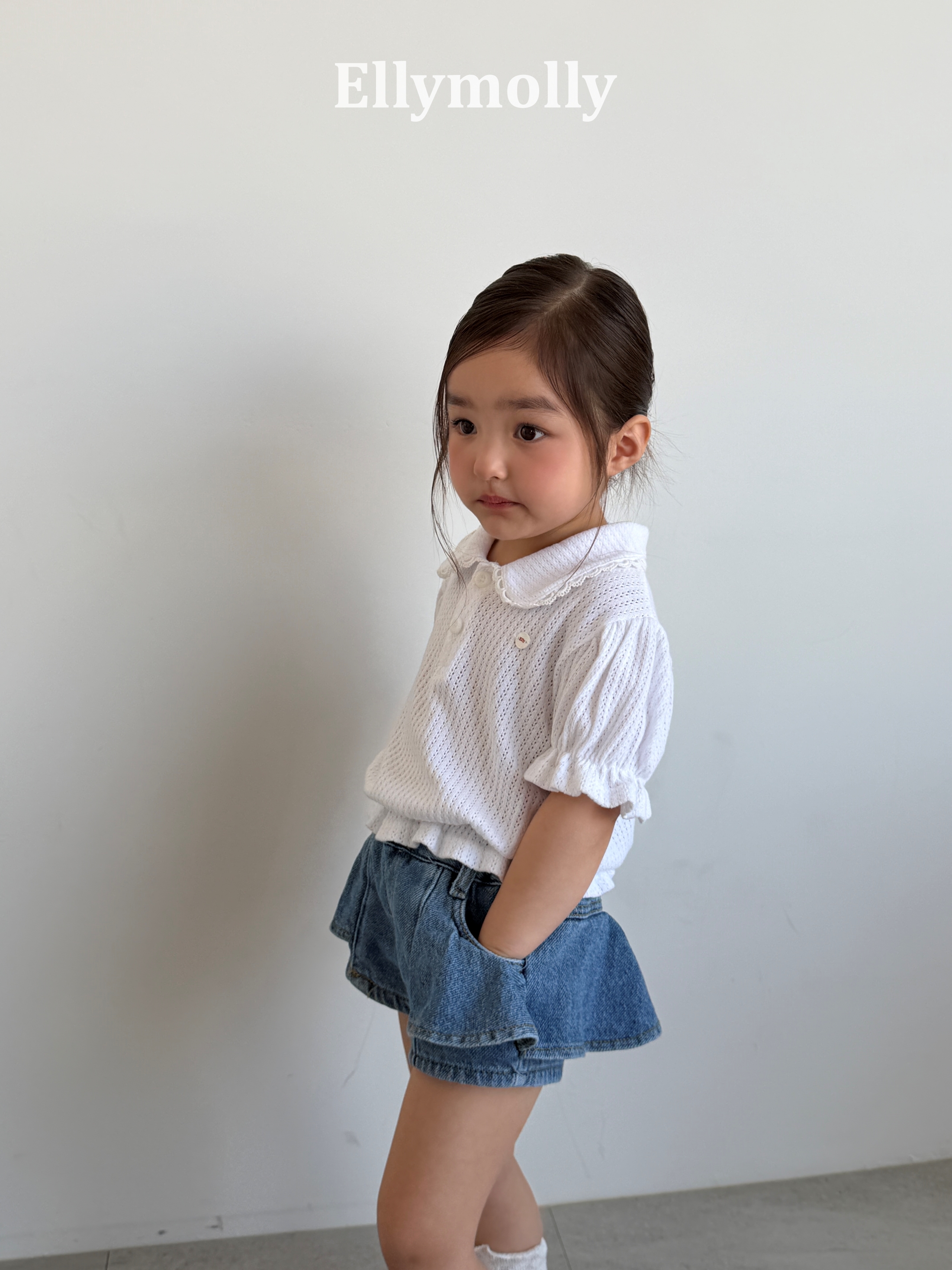 Lace 反領 Top