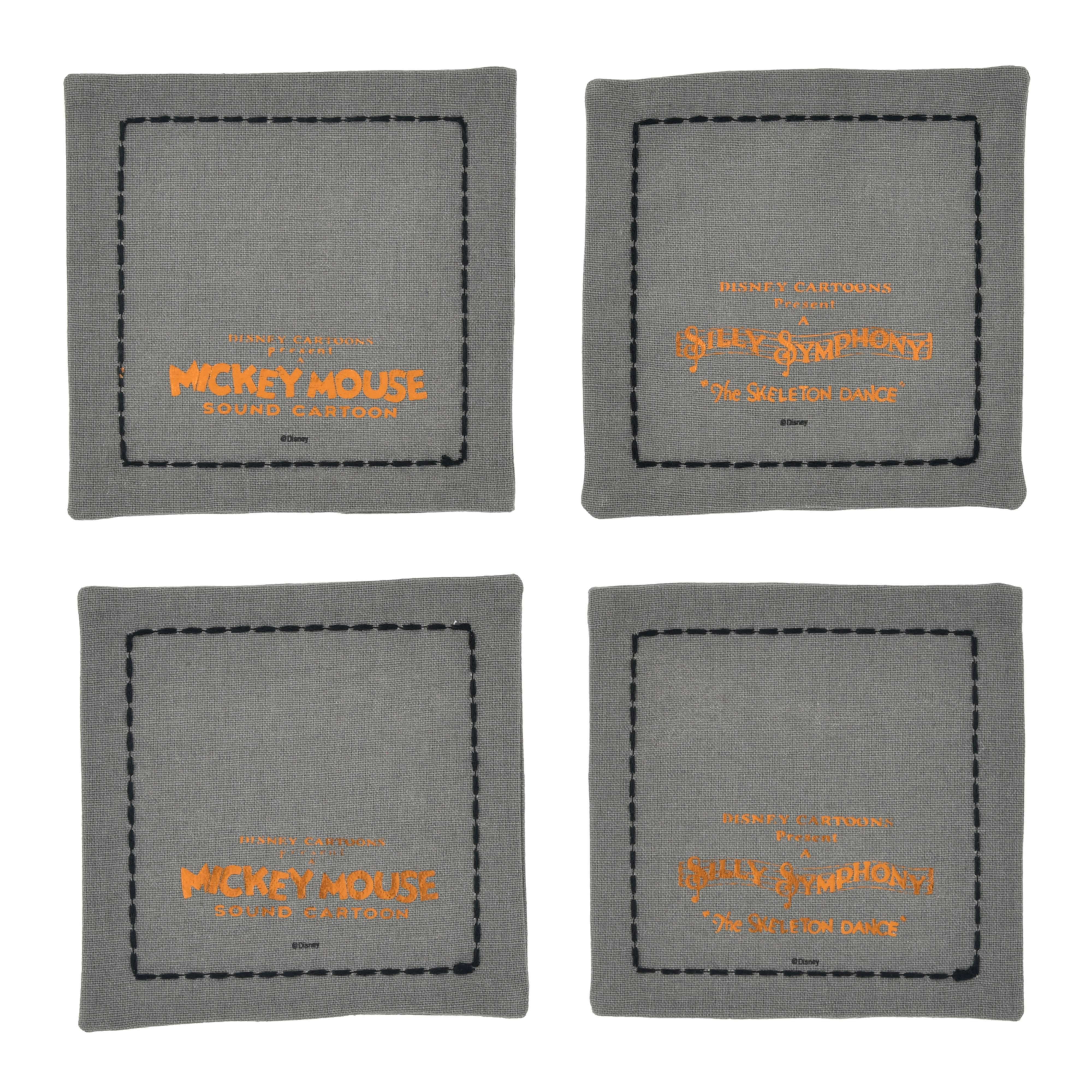 🌸 【預訂】黑白Mickey x Skeleton Napkin Set<日本限定>-The Skeleton Dance The Haunted House