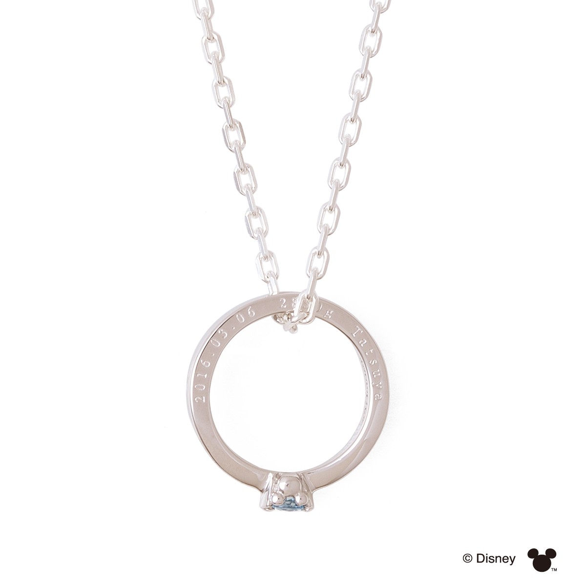 📦訂購 日本限定 The Kiss Disney 迪士尼 Mickey Mouse 米奇老鼠 誕生石 925銀製頸鏈