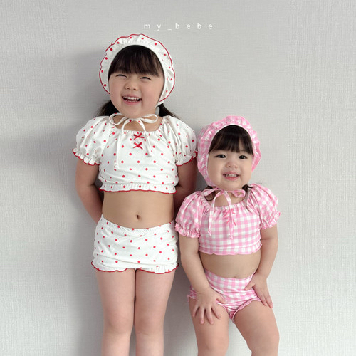 🇰🇷mybebe 泳衣+帽