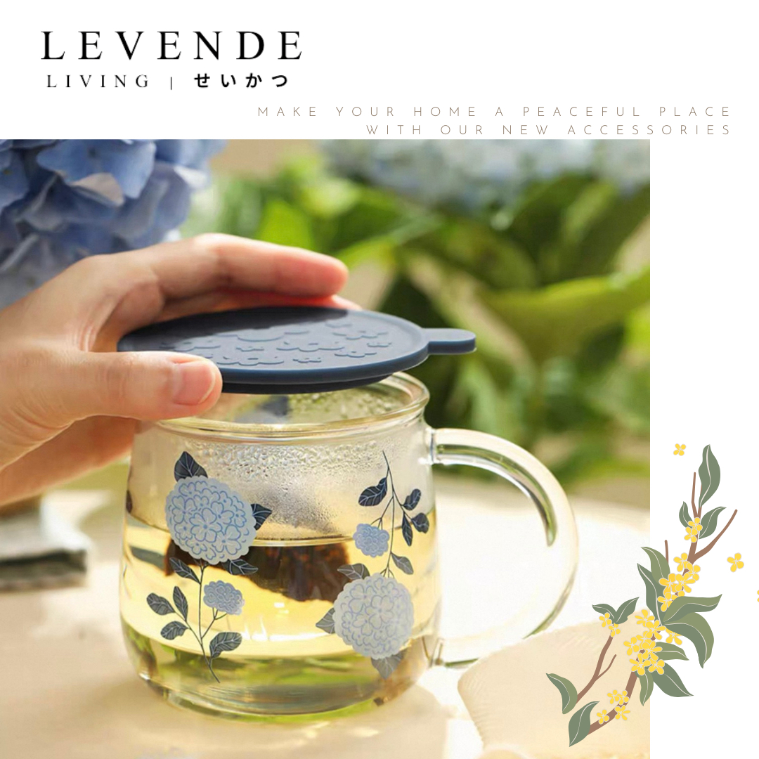 Levende 繡球花高硼硅耐熱玻璃杯