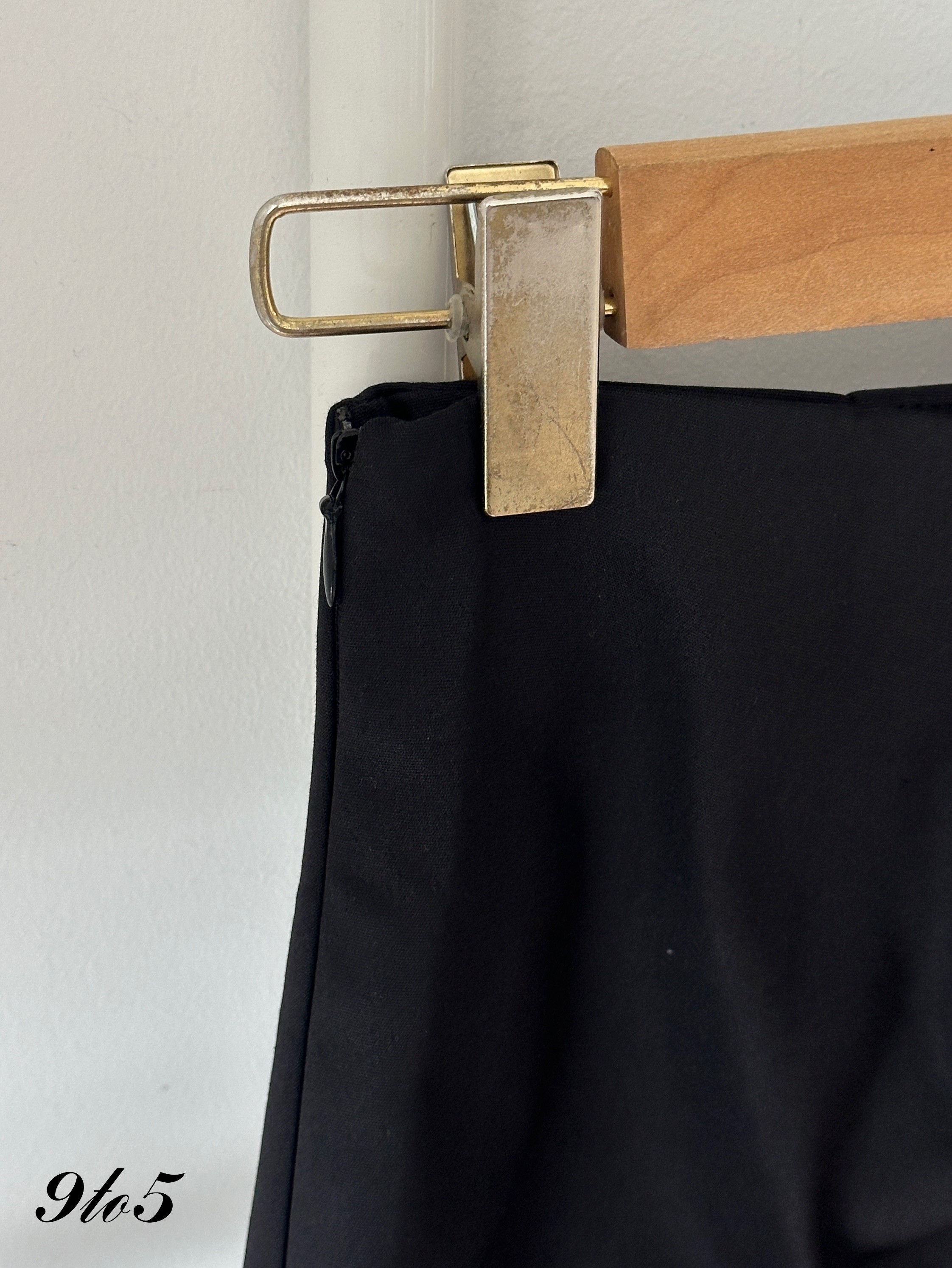 S1978 Side-tie Pencil Skirt - Black & Blue