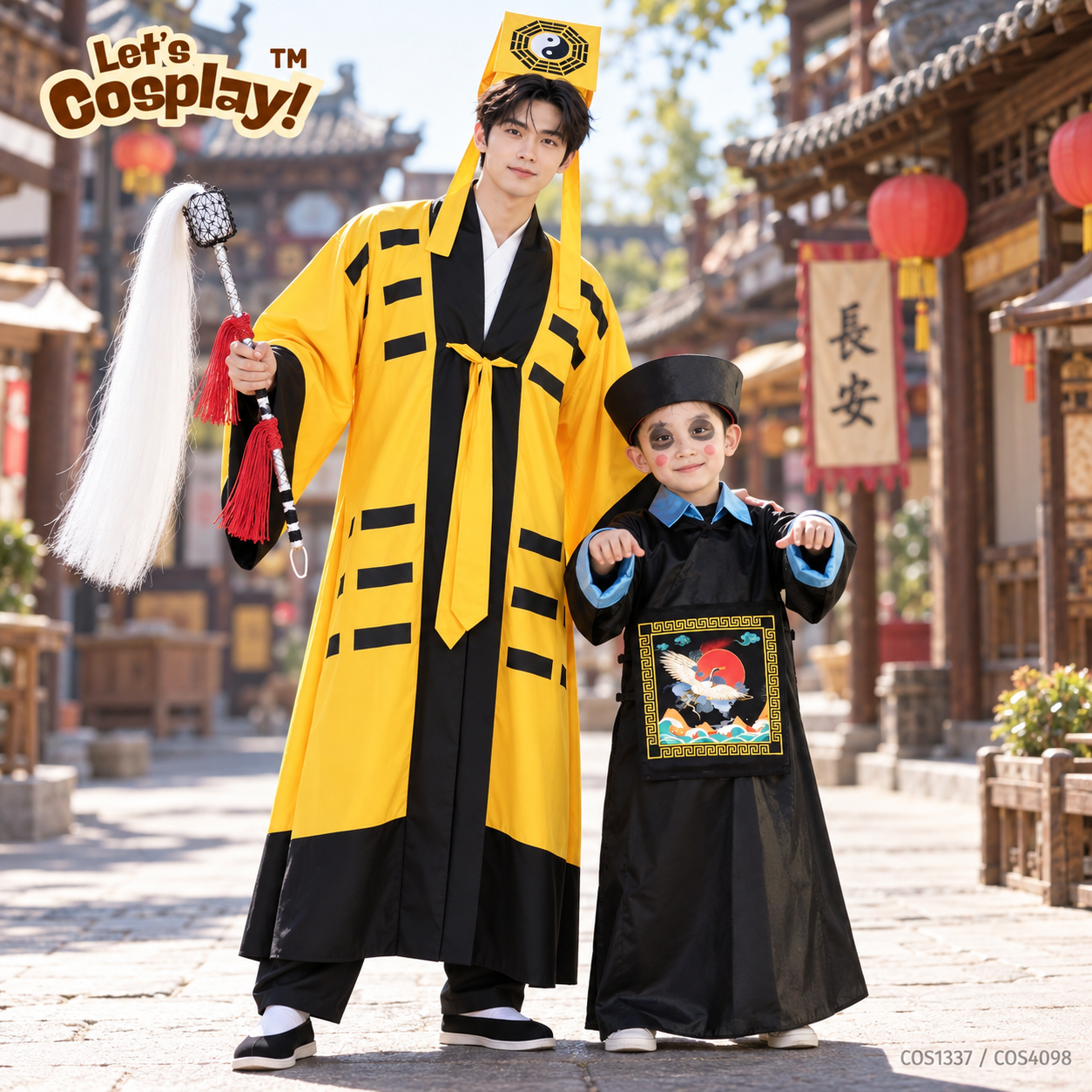 成人清朝中國殭屍服裝 萬聖節哈佬喂Cosplay服裝 香港現貨 Lets Cosplay COS4099