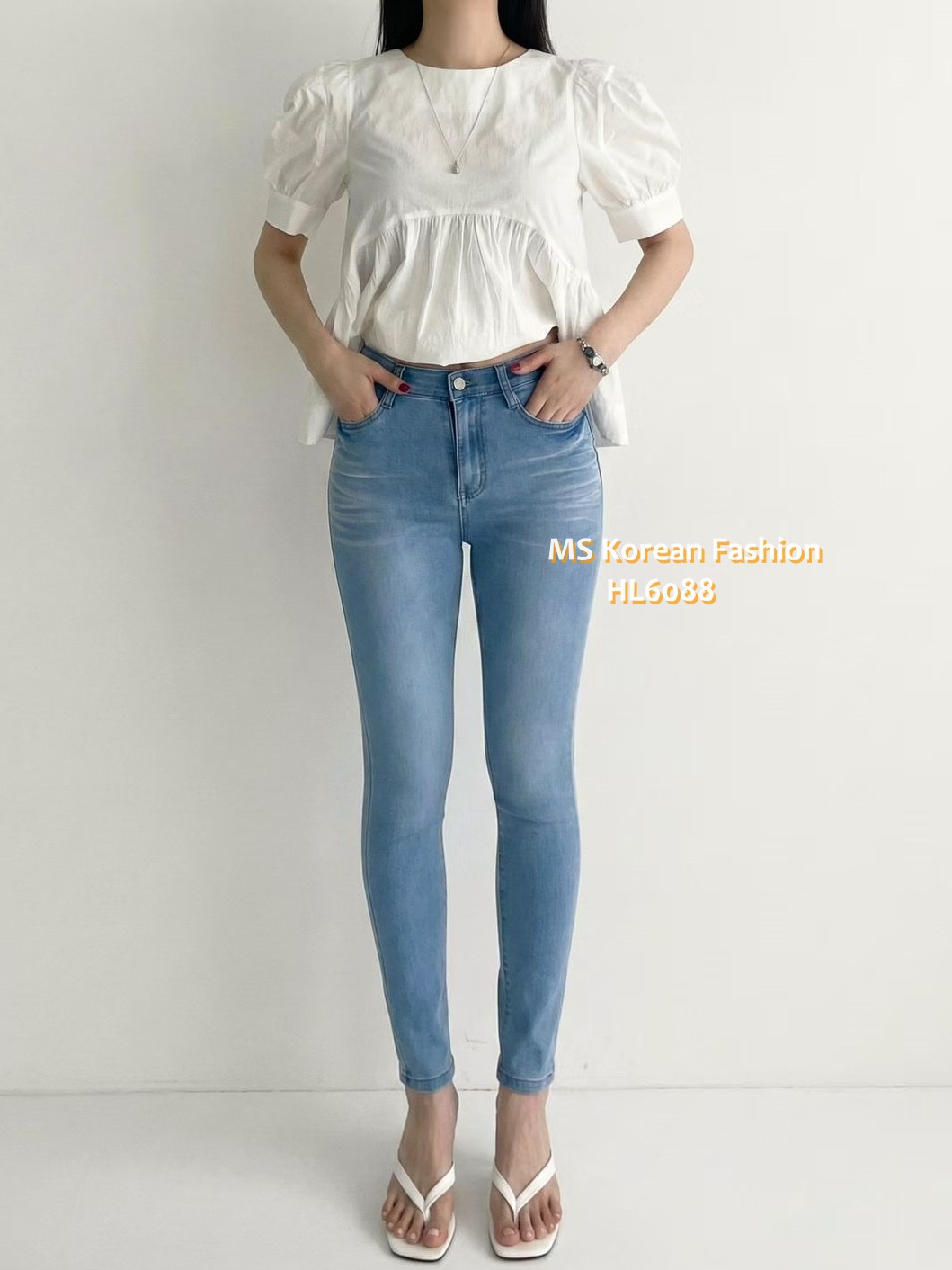 HL6088 韓國🌼Howluk牛奶面料slimcut牛