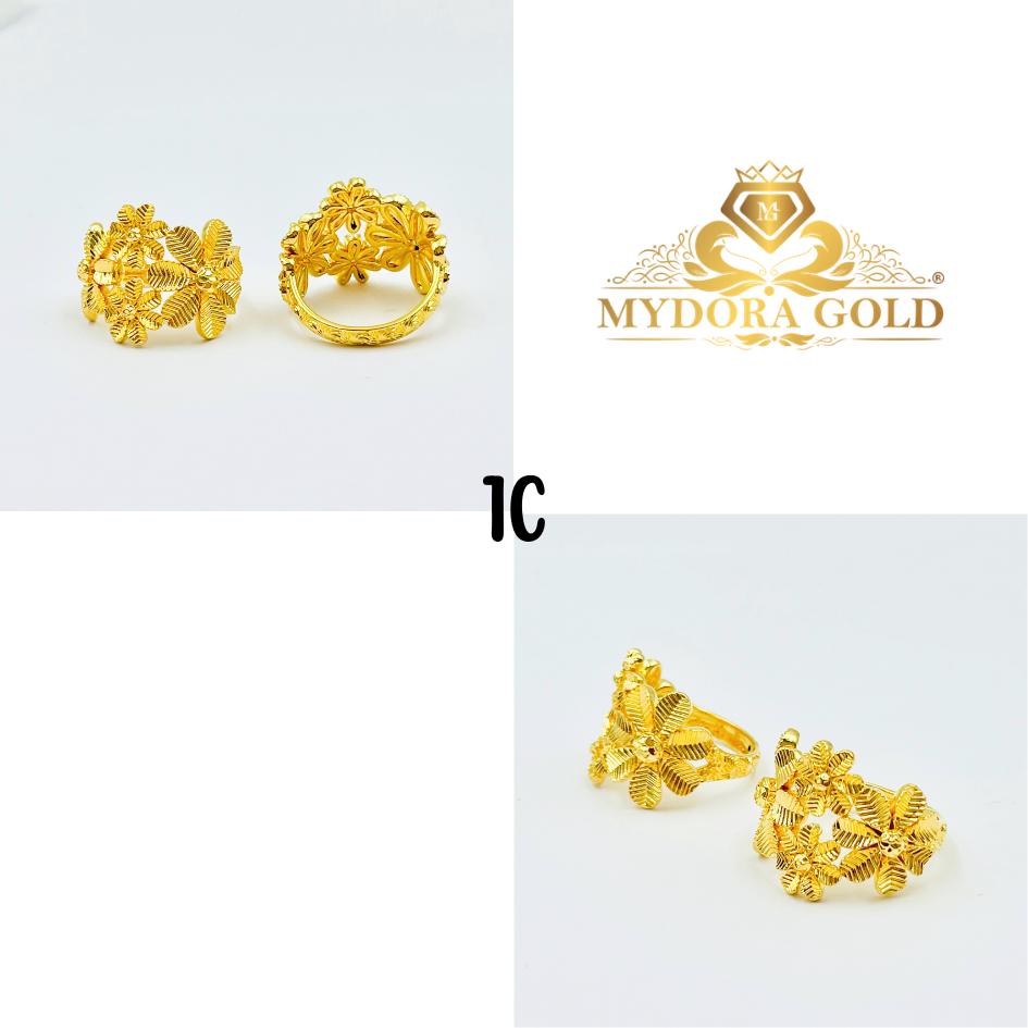 MYDORA Cincin Luxe Blooms (5G) l EMAS 916/22K