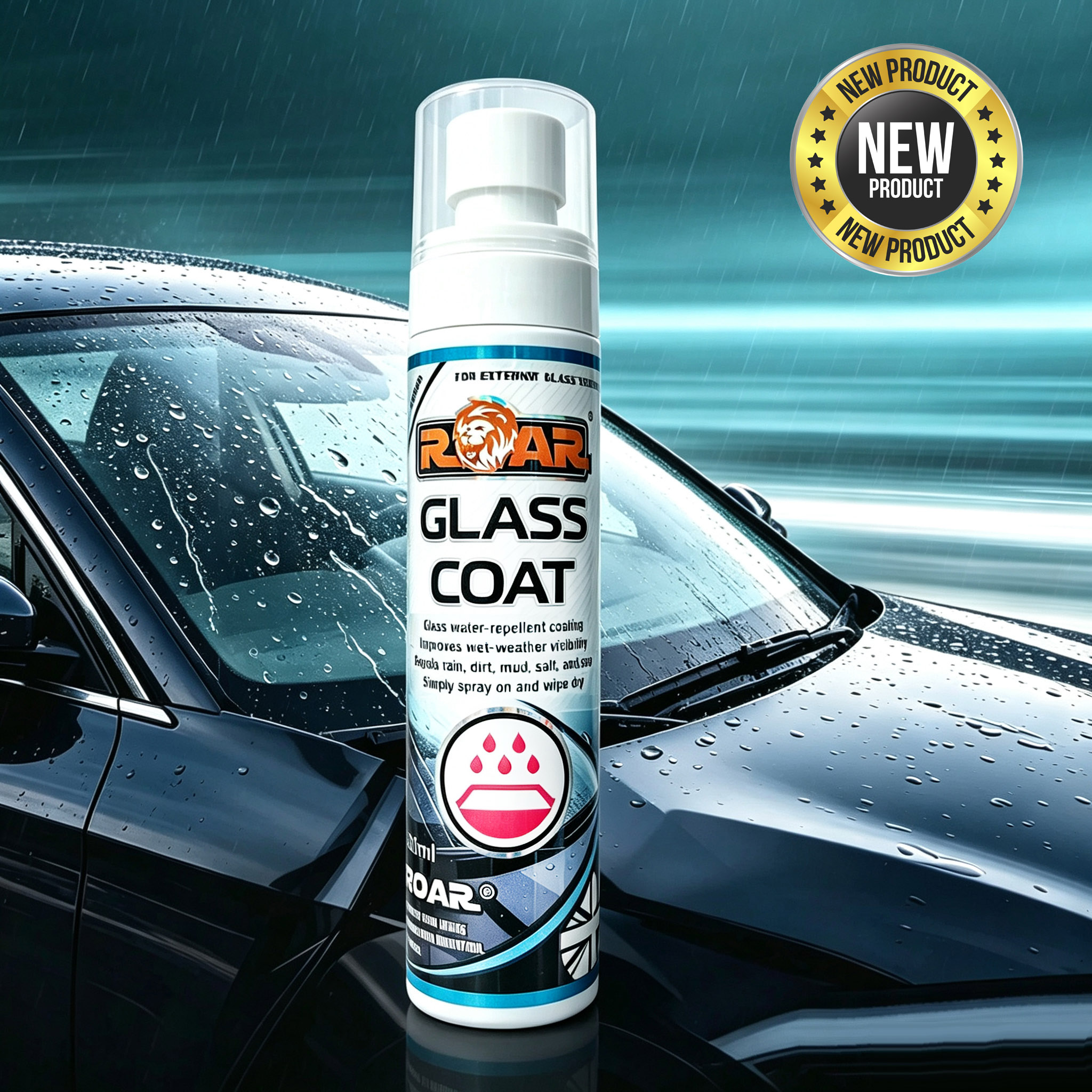 ROAR 新一代玻璃驅水鍍膜噴霧 100ml (871)