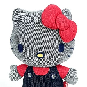 Sanrio HelloKitty EDWIN牛仔布公仔