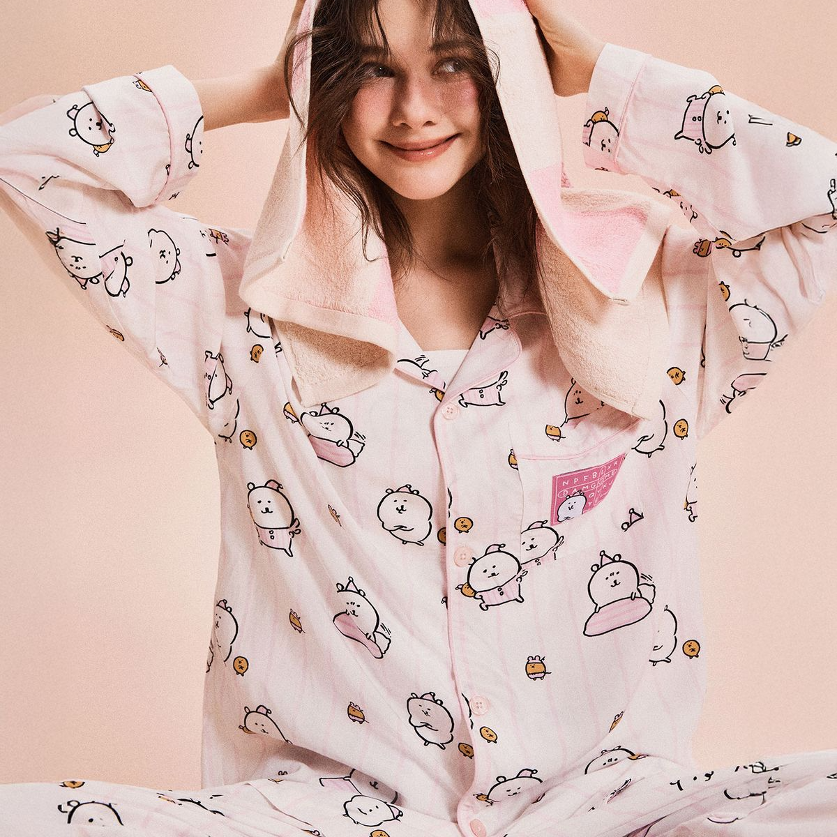 [DAMGOME 自嘲熊 x SPAO] 2026 長袖睡衣 (2款)