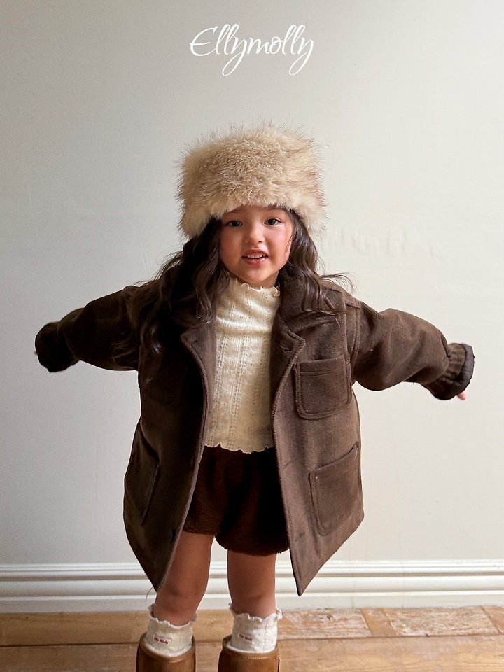 Ellymolly | Fluffy Wool Coat
