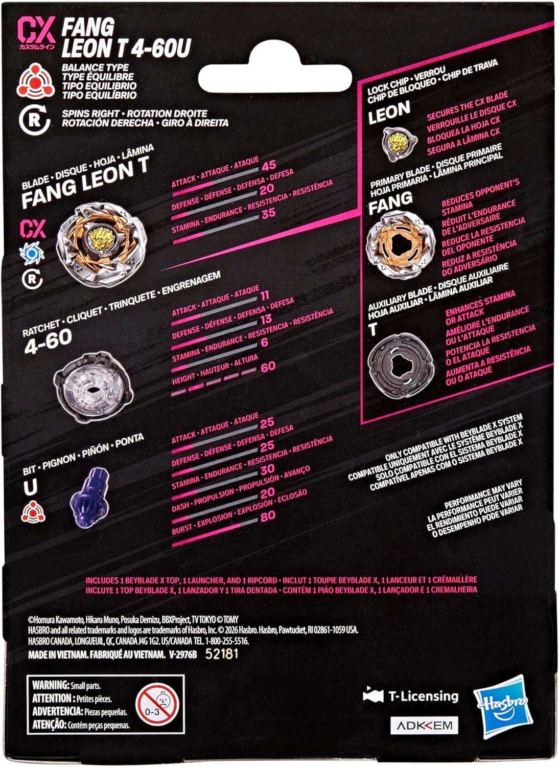 美版限定色 爆旋陀螺X BEYBLADE X CX-00 Fang Leon 獠牙獅王 T 4-60U CX00