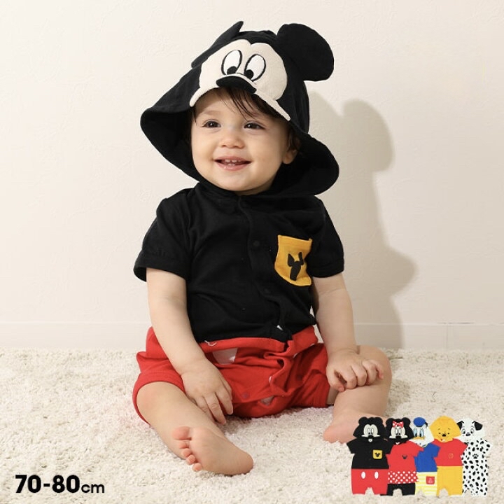 🇯🇵預訂 日本直送🇯🇵Babydoll x Disney五色人物造型連帽短袖連身服