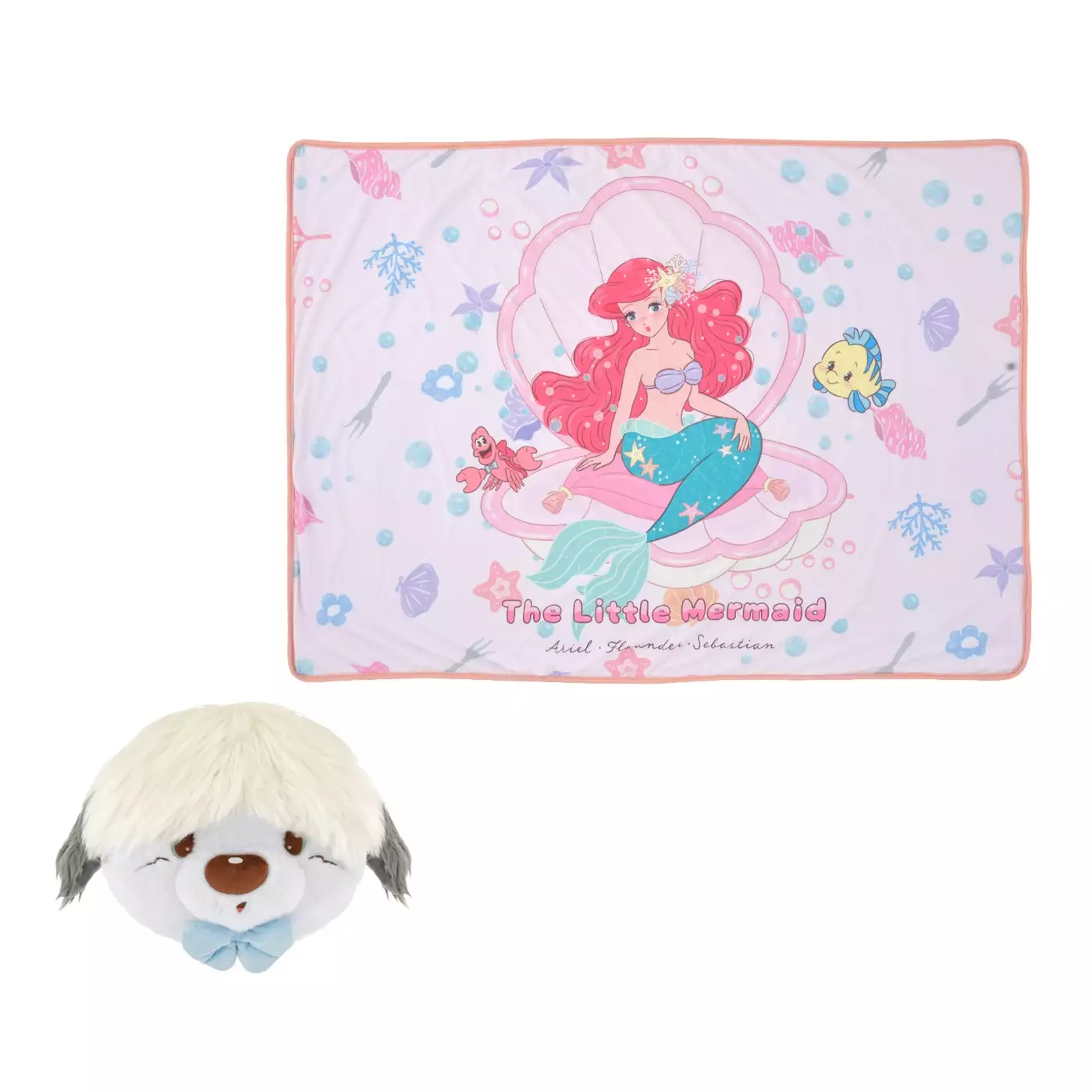 🌸 【預訂】Cool 2WAY Blanket - The Little Mermaid.Illustrated by mikko