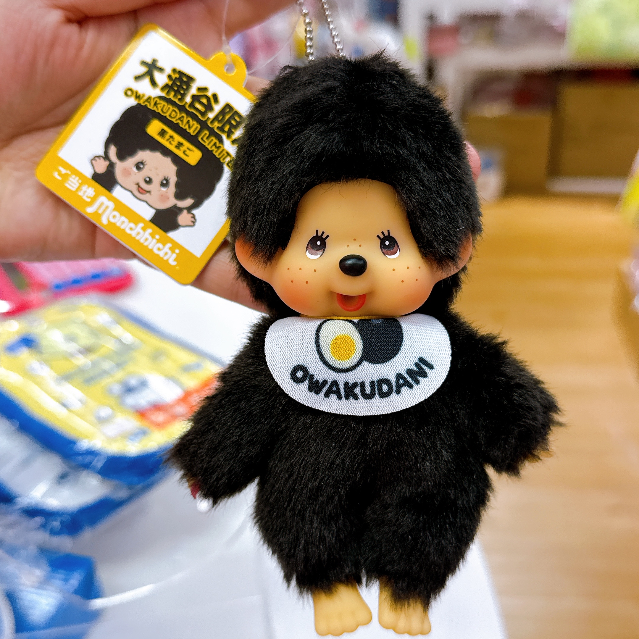 日本直送箱根大涌谷限定monchhichi溫泉蛋公仔掛飾