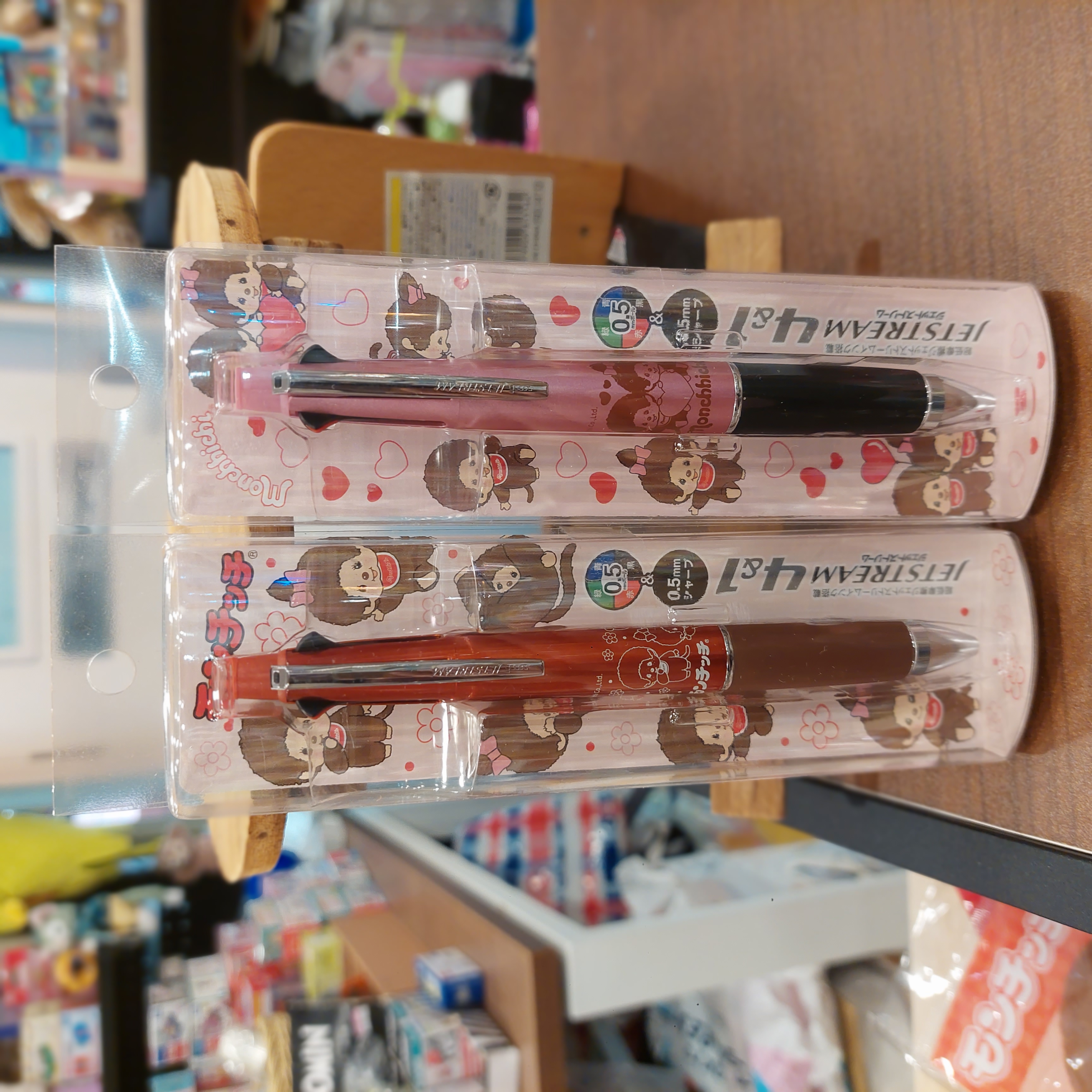 日本 Monchhichi Jetstream 4 + 1 原子筆 鉛芯筆 兩款選
