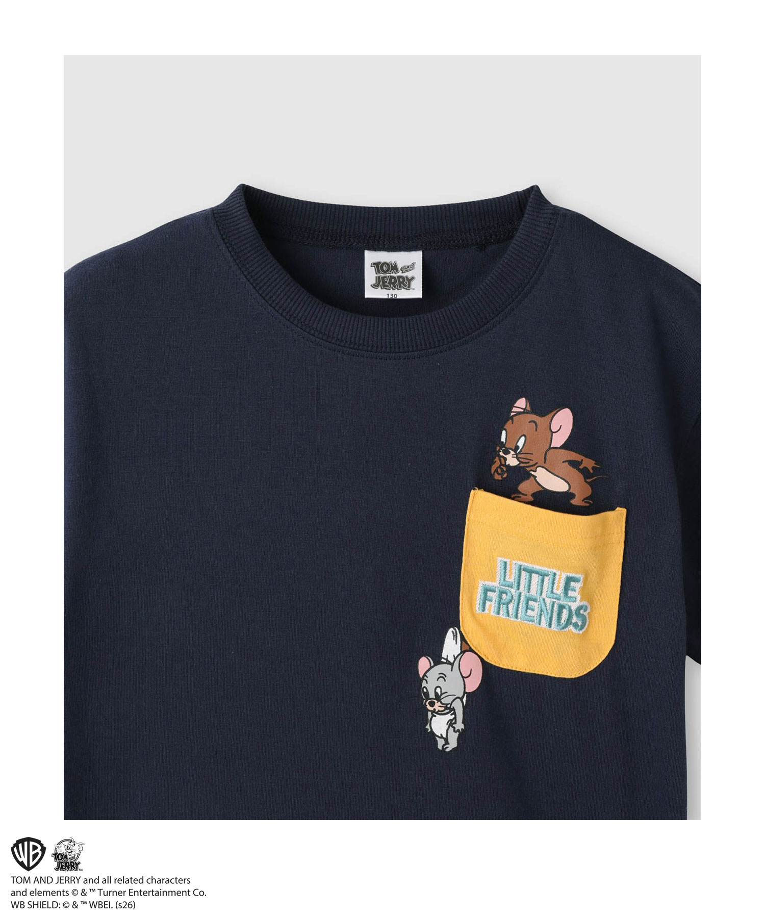 🆕【⭐訂購⭐】  🇯🇵日本直送 🌀 #TomNJerry 刺繡口袋 短袖T恤 [2款選] 🌀 [ELJA-0112][261113]