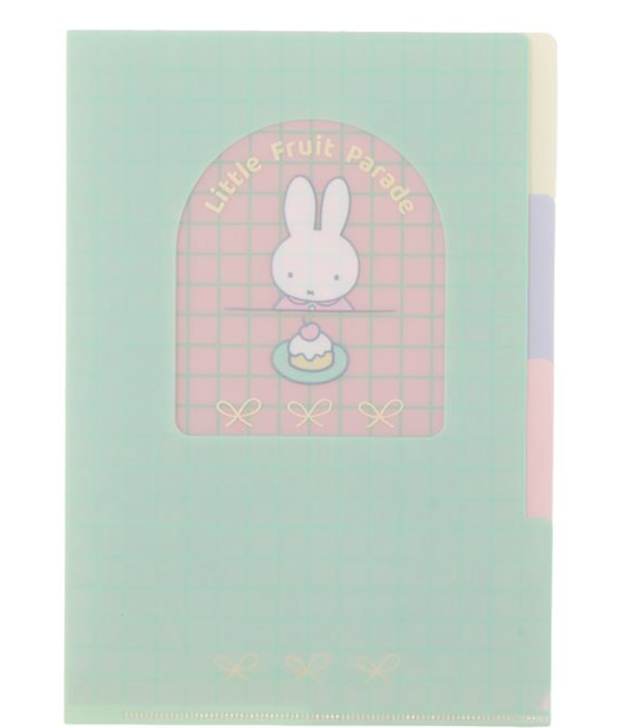 🐰Pre Order  - miffy 聯乘限定 Little Fruit Parade A5 Folder  ( 📦 大約 5月中到貨, 若遇到缺貨或其它因素貨期會延遲 ）