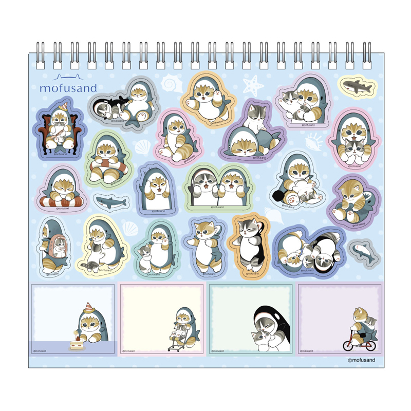 Mofusand 2027 Desktop Calendar 2027 座檯月曆