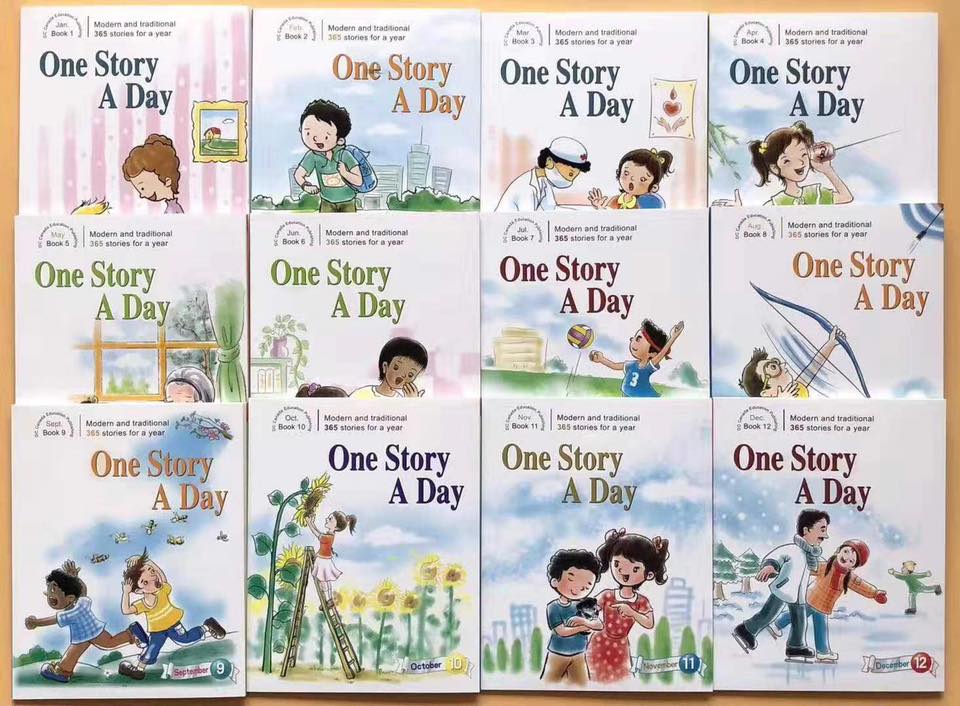 One Story A Day 初中版 Delightful Educational Inspirational 英語天天故事｜12 books｜點讀版
