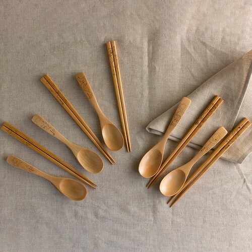 [現貨] [日本直送] 迪士尼｜木製｜筷子｜匙羹 {TF291412}