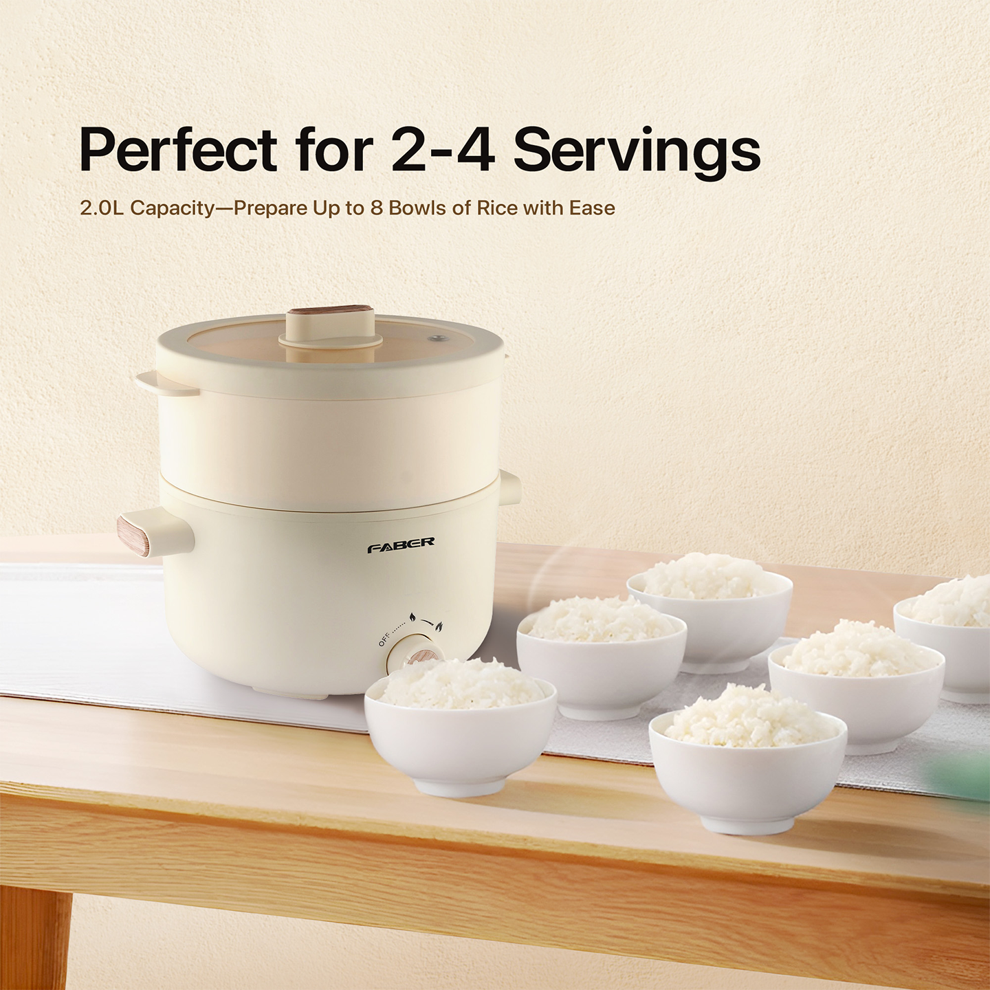 Faber 2.0L Pine-S Multi Cooker FMC 1508WH