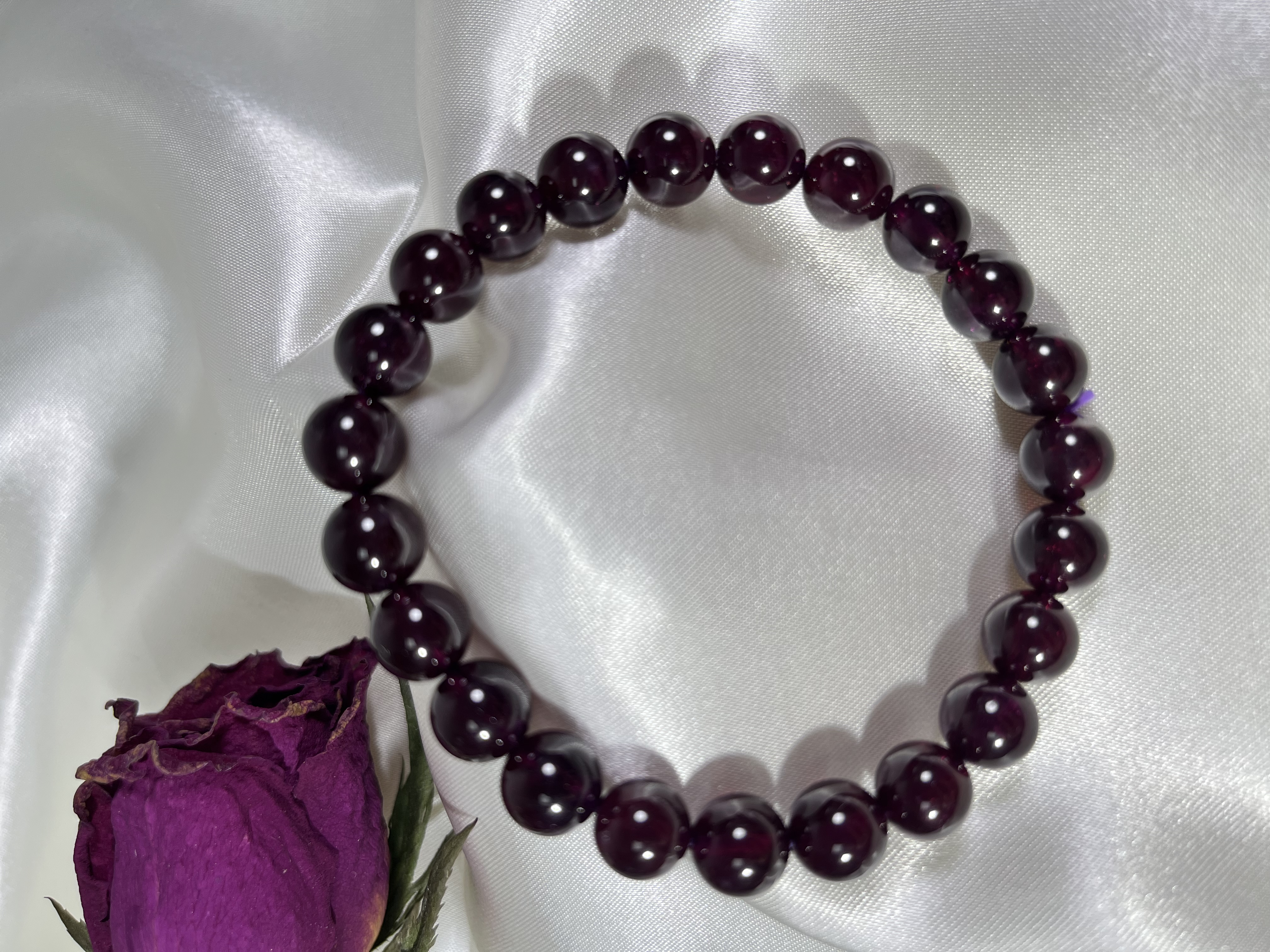 巴西紫牙烏石榴石 8mm+