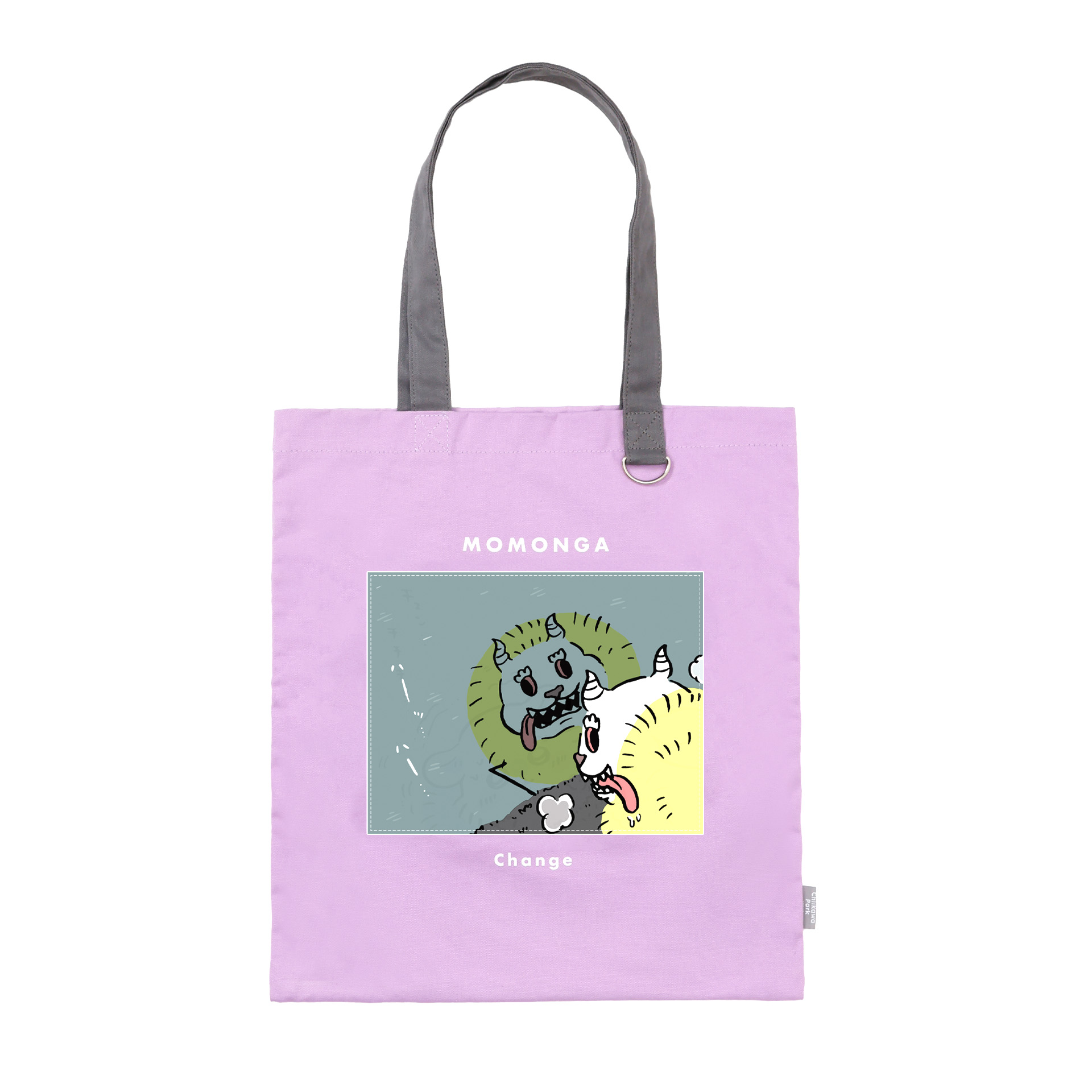 [CHIIKAWA PARK] 飛鼠/灰色 立體圖案手提袋「我做了個惡夢」