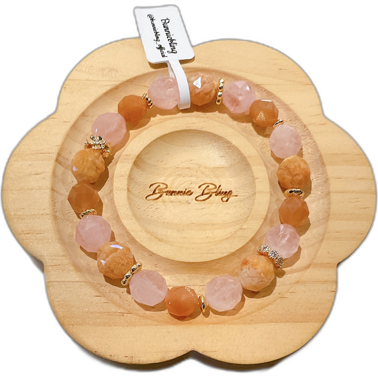 【落櫻暖陽•柔光守護】能量調和手串