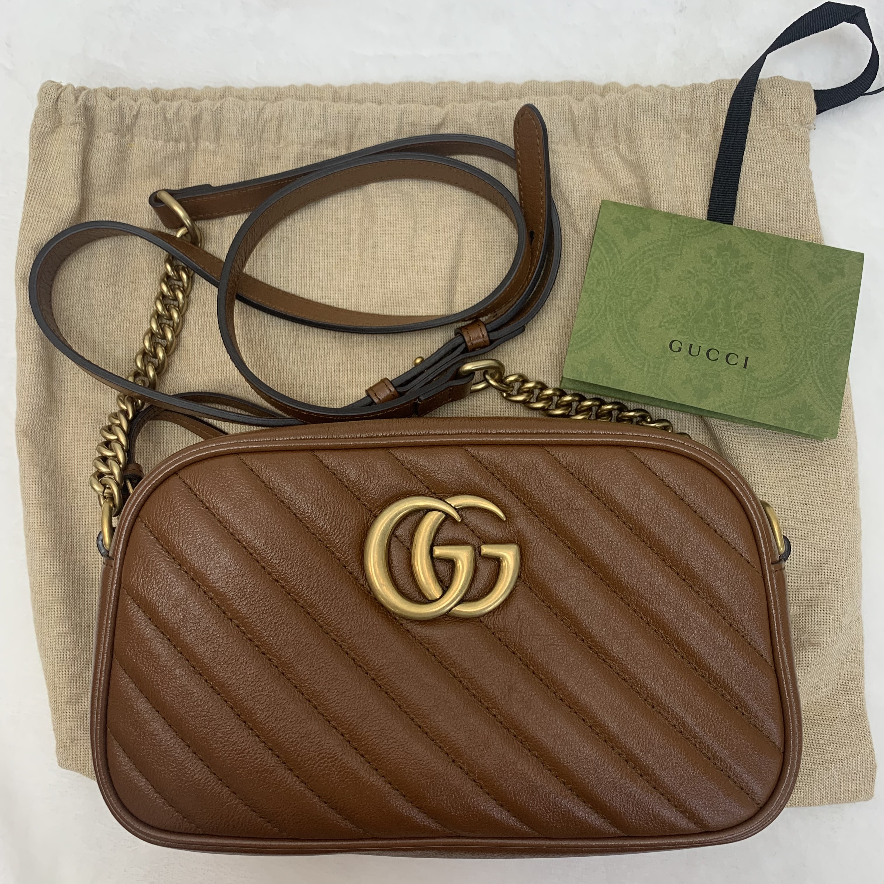 Gucci GG Marmont相機包 焦糖色熱門款
