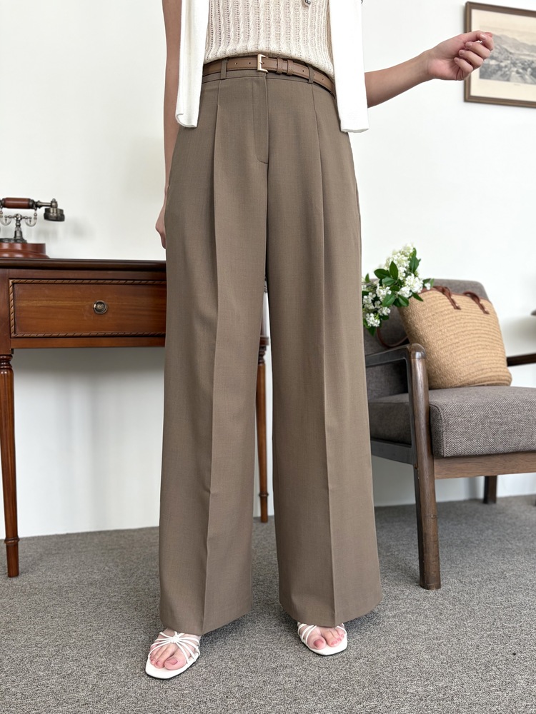 [輕薄!] Summer Timeless Rayon Pants (Brown)