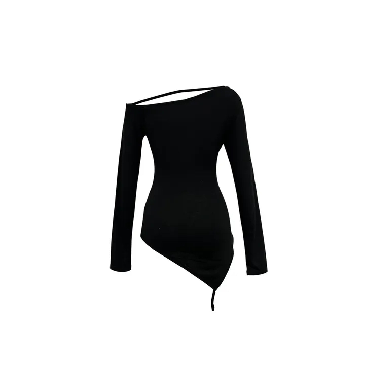 Asymmetric Cutout Off-Shoulder Top