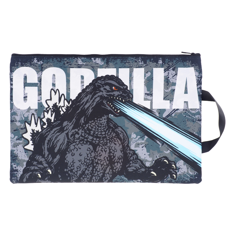 Godzilla F4 Double Zipper Fabric Document Bag 雙拉鍊布文件袋連手挽