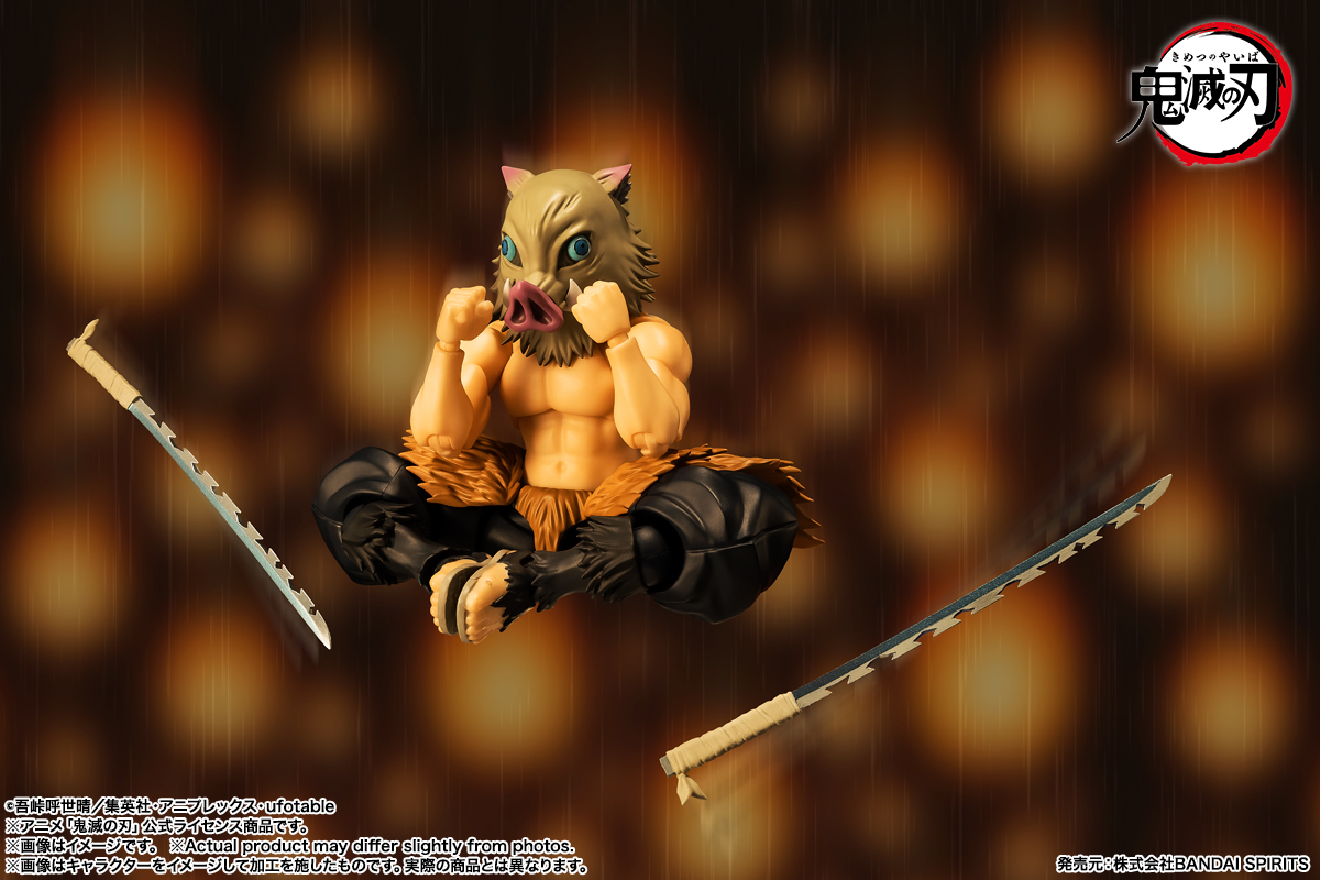 (預訂訂金 $200) (總價 $415) Bandai S.H.Figuarts 鬼滅之刃 嘴平伊之助 (行版) SHF Inosuke Hashibira 