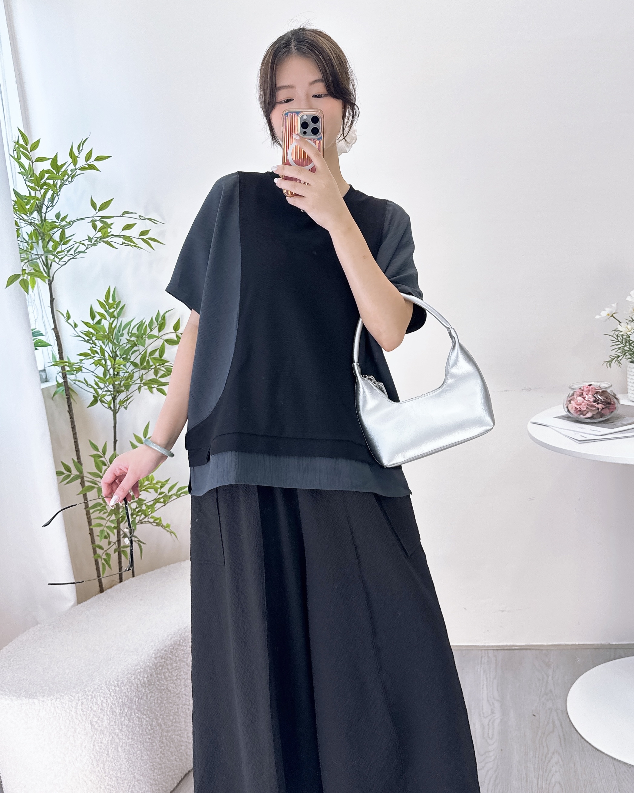 超舒服撞色拼布上衣 4色