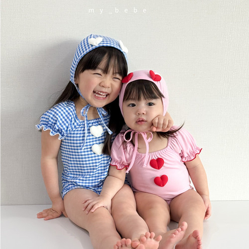 🇰🇷mybebe 泳衣+帽