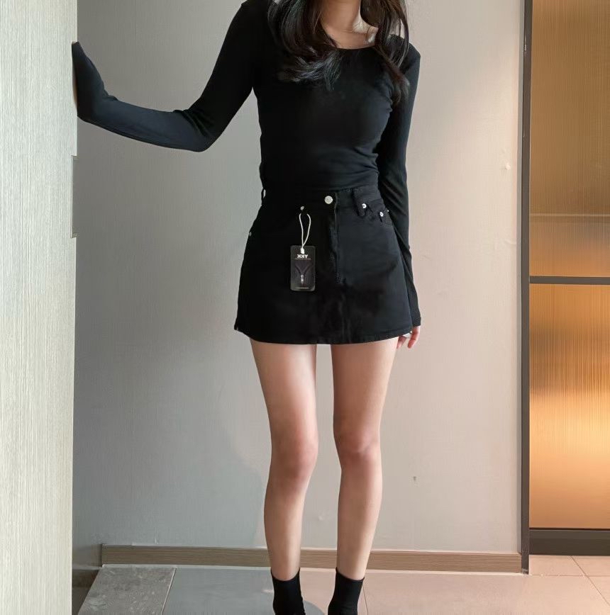 洗水布牛仔裙褲