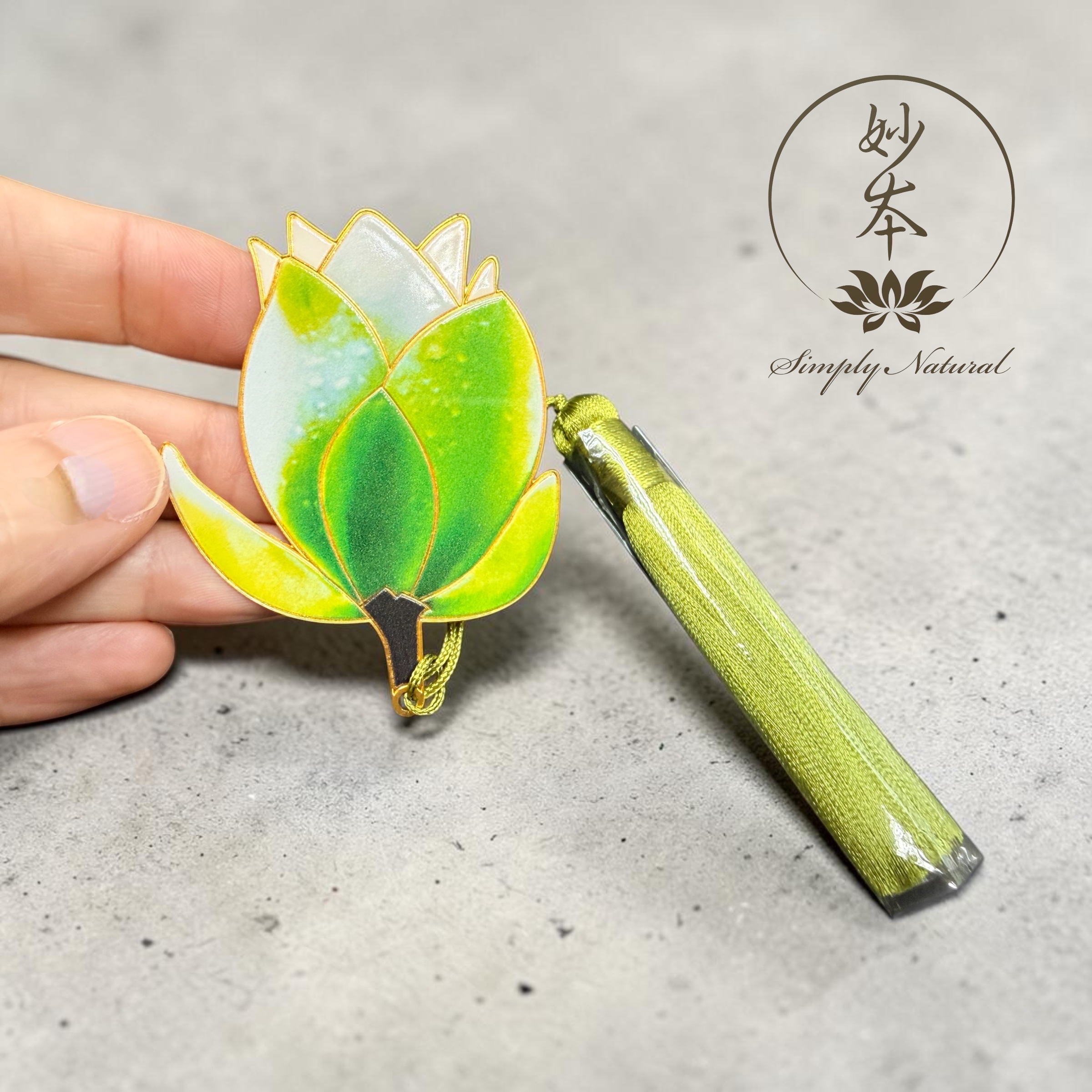 蓮花書簽 （翌綠）