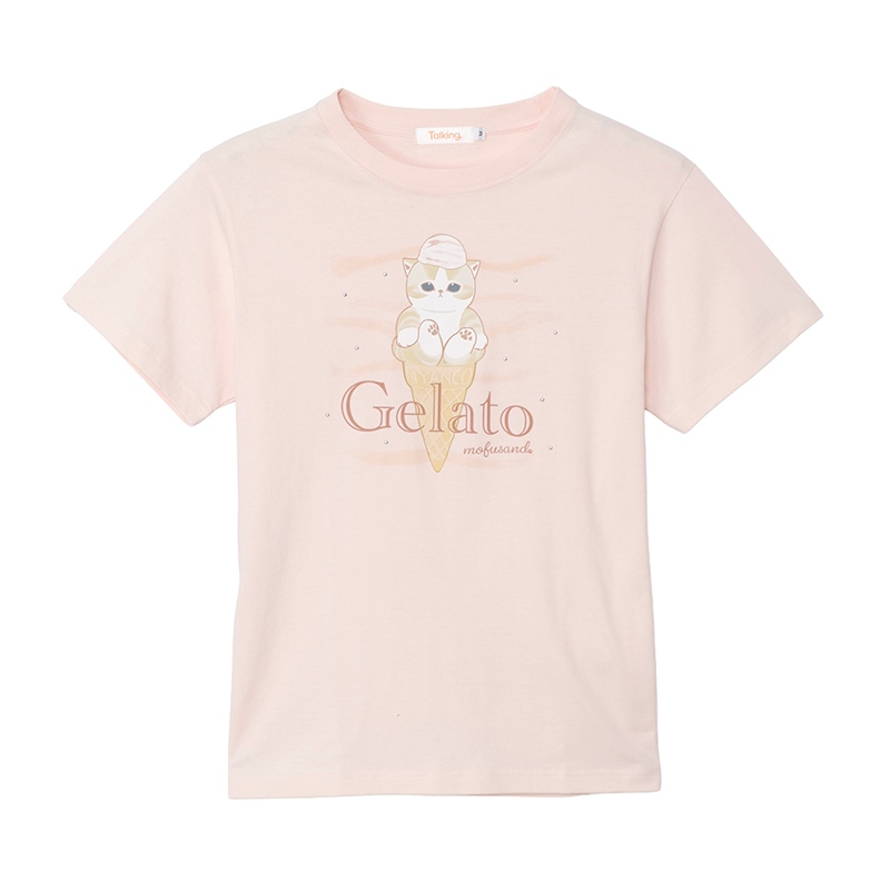 🌸 【預訂】mofusand Gelato T-shirt (Pale Pink) - mofusand 5/6新品