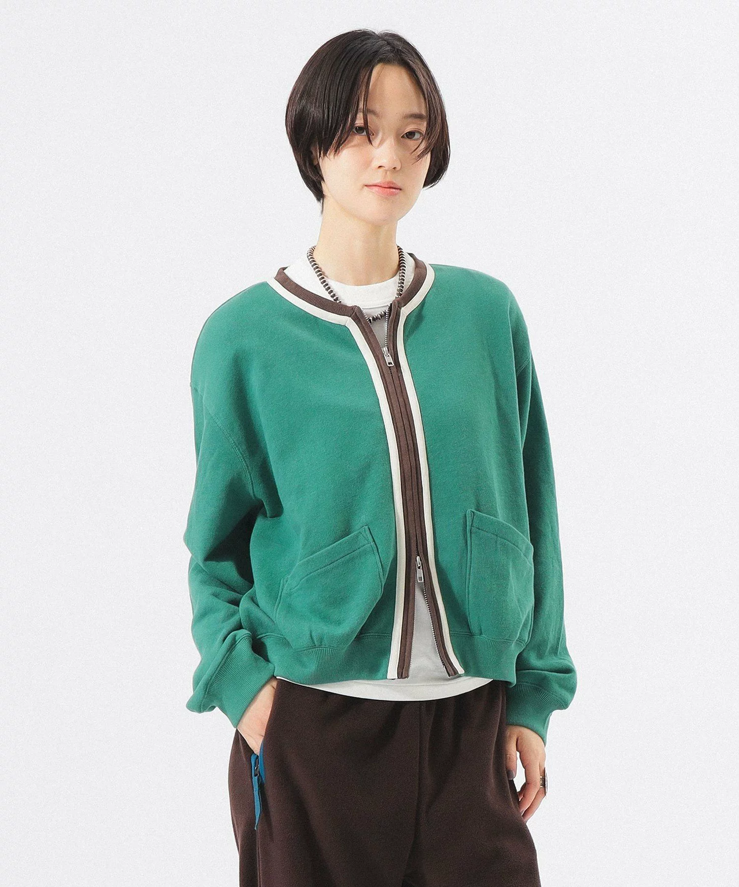 🆕【⭐訂購⭐】🌀 🇯🇵 日本直送  #BEAMS 復古衛衣款 雙向拉鍊 開胸外套［3款選］🌀 [ELJA-0009]