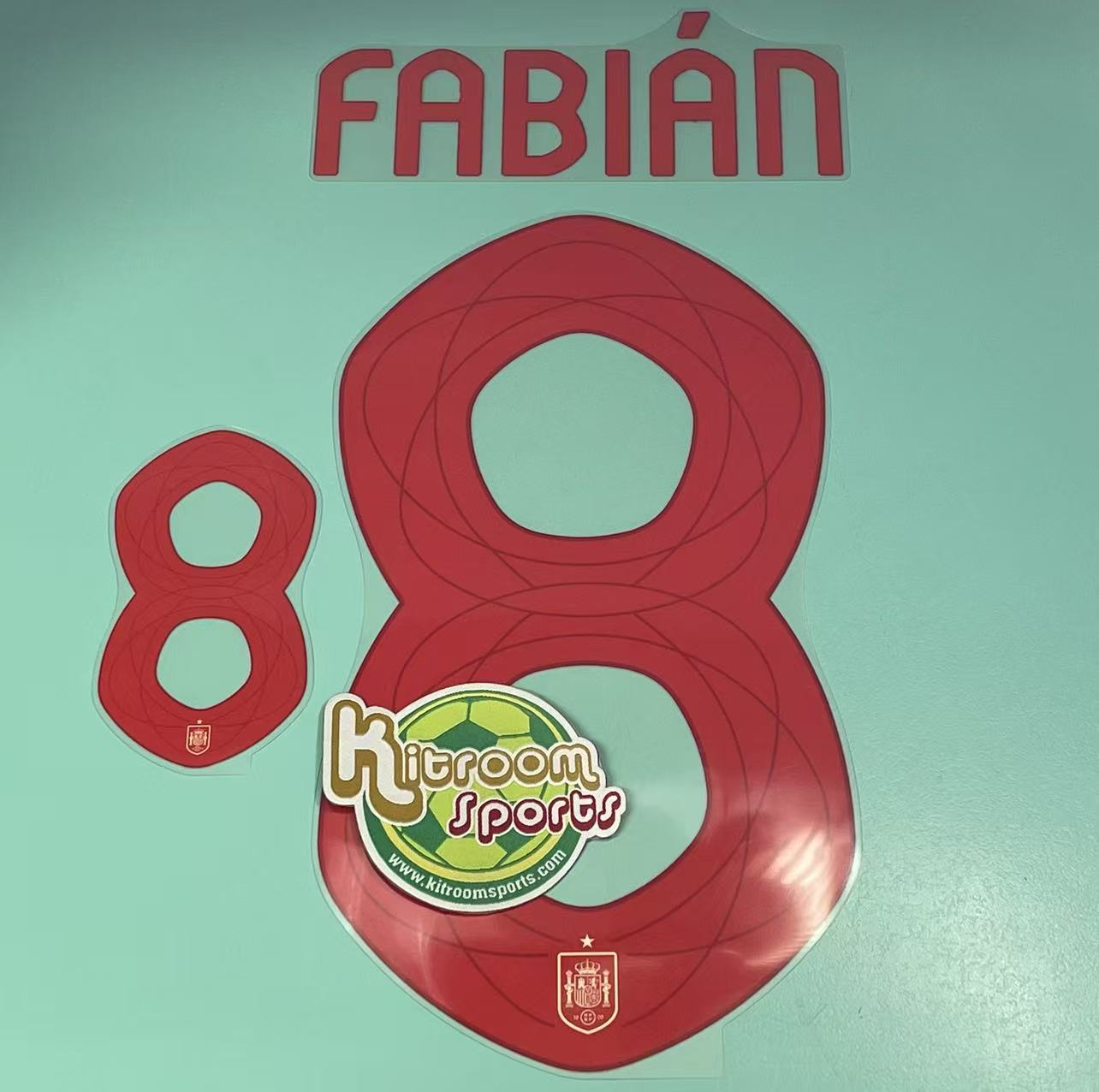 2024 Spain Away Nameset #8 FABIAN