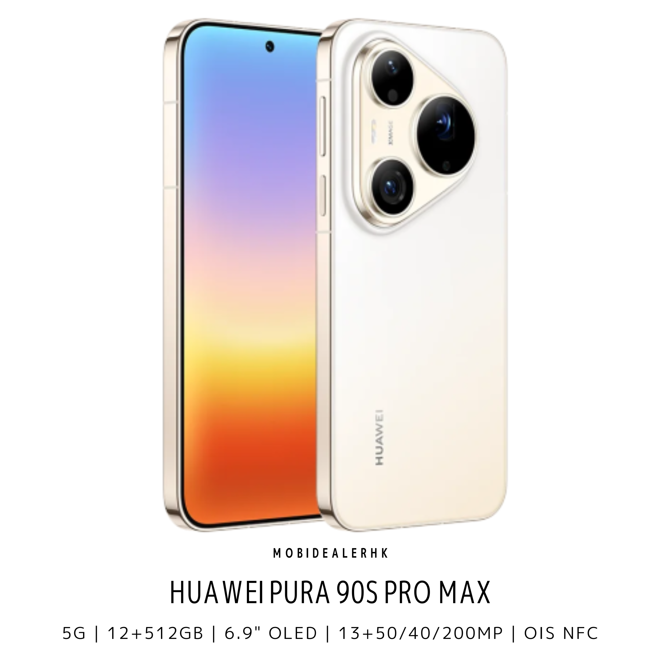 Huawei Pura 90s Pro Max | 華為 Pura 90s Pro Max | 5G | 智能手機 | 12+512Gb | 6.9" OLED | 13+50/40/200MP | OIS