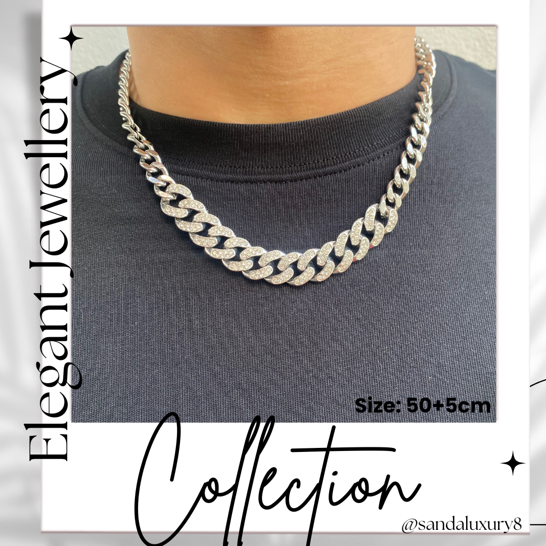 Diamond Cuban Chain Titanium Steel Accessory