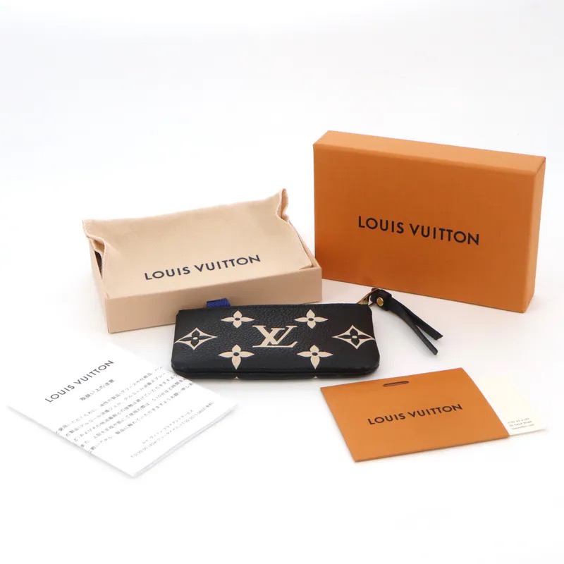 Louis Vuitton Empreinte Leather Bicolor Monogram Key Pouch