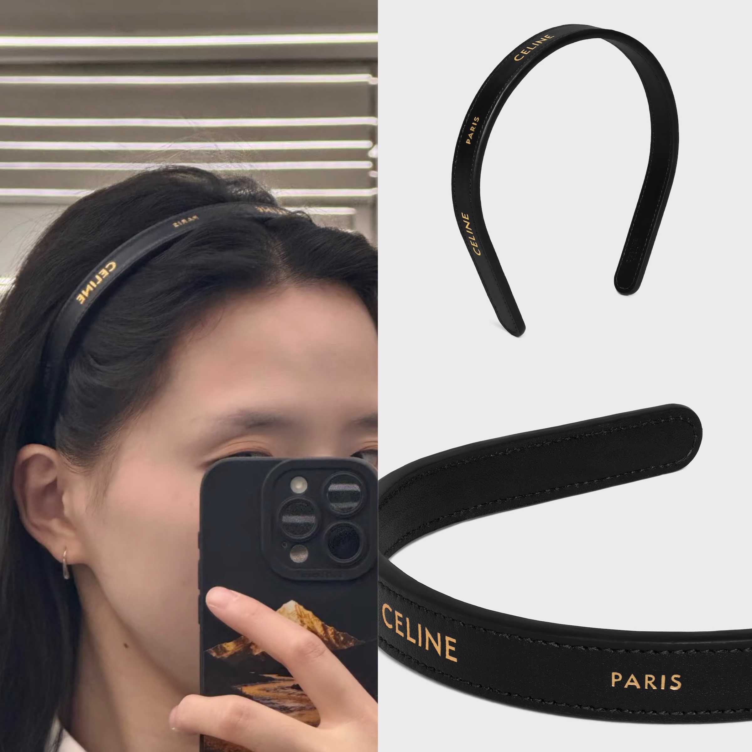 限時優惠😍訂貨📮Celine 皮質頭箍