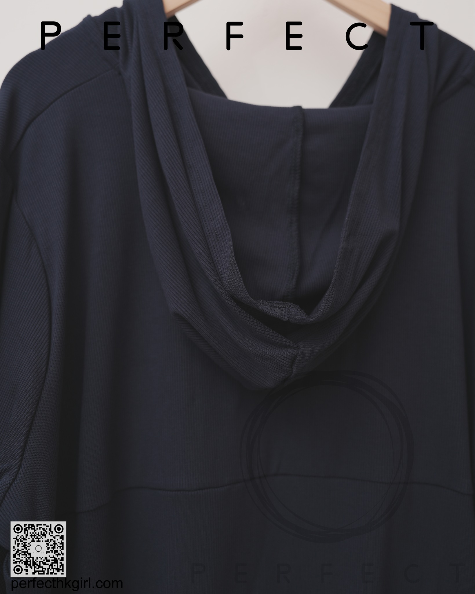 T0022_初秋涼感防曬拉鍊薄外套 (文青藏藍色）