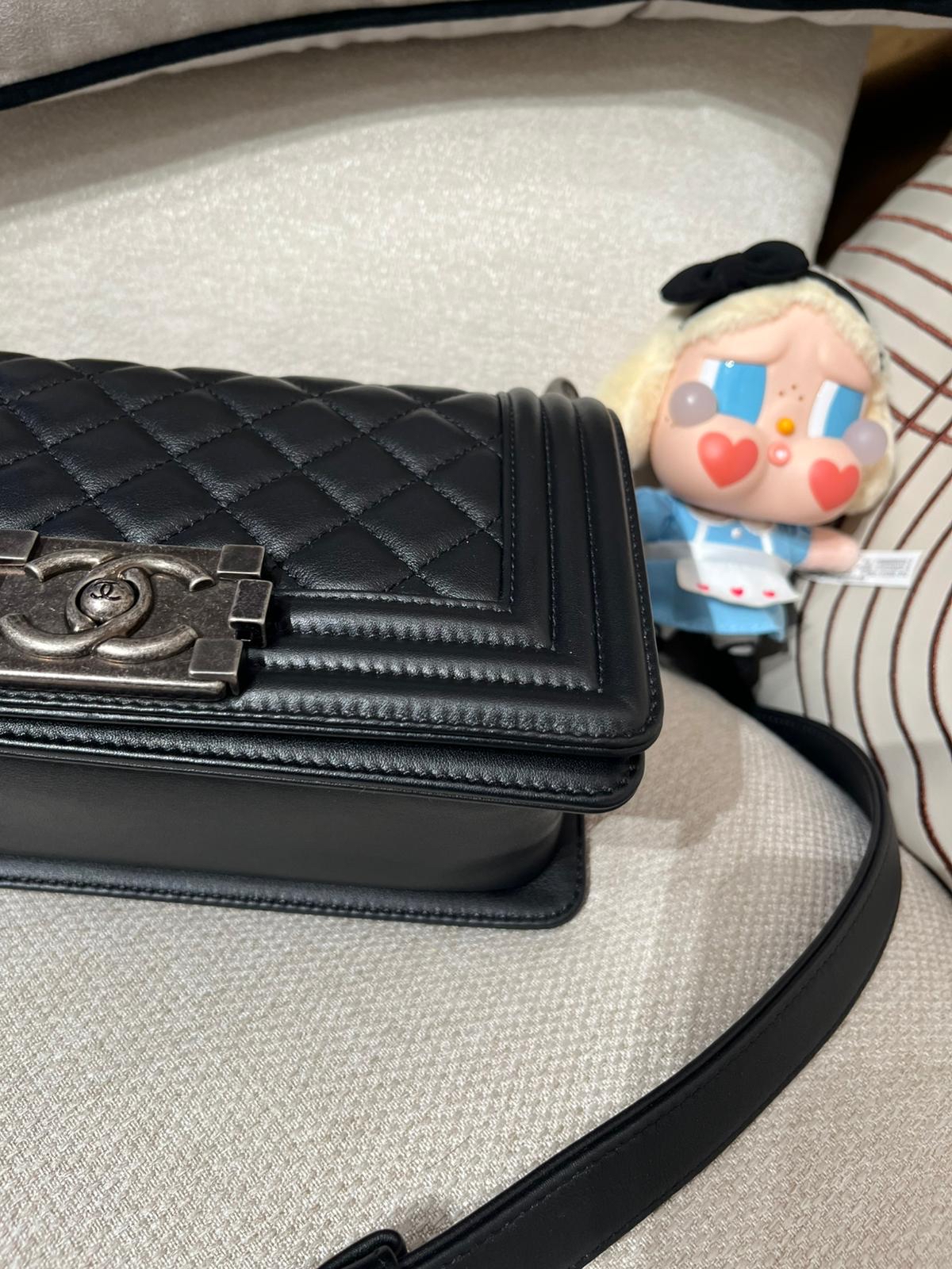 Chanel boy 20cm A67085 黑色牛皮 100%Authentic ,98%new ✅收據✅Card ✅dust bag ✅box