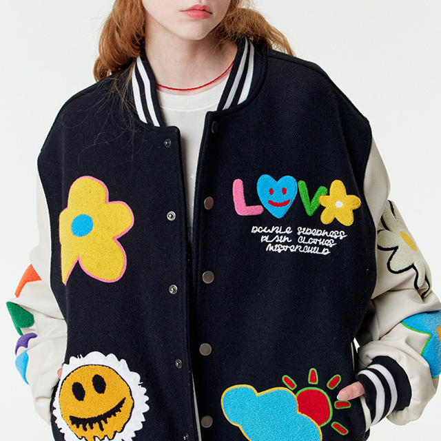 [MISTER CHILD] MULTI LOGO VARSITY JACKET (2種)