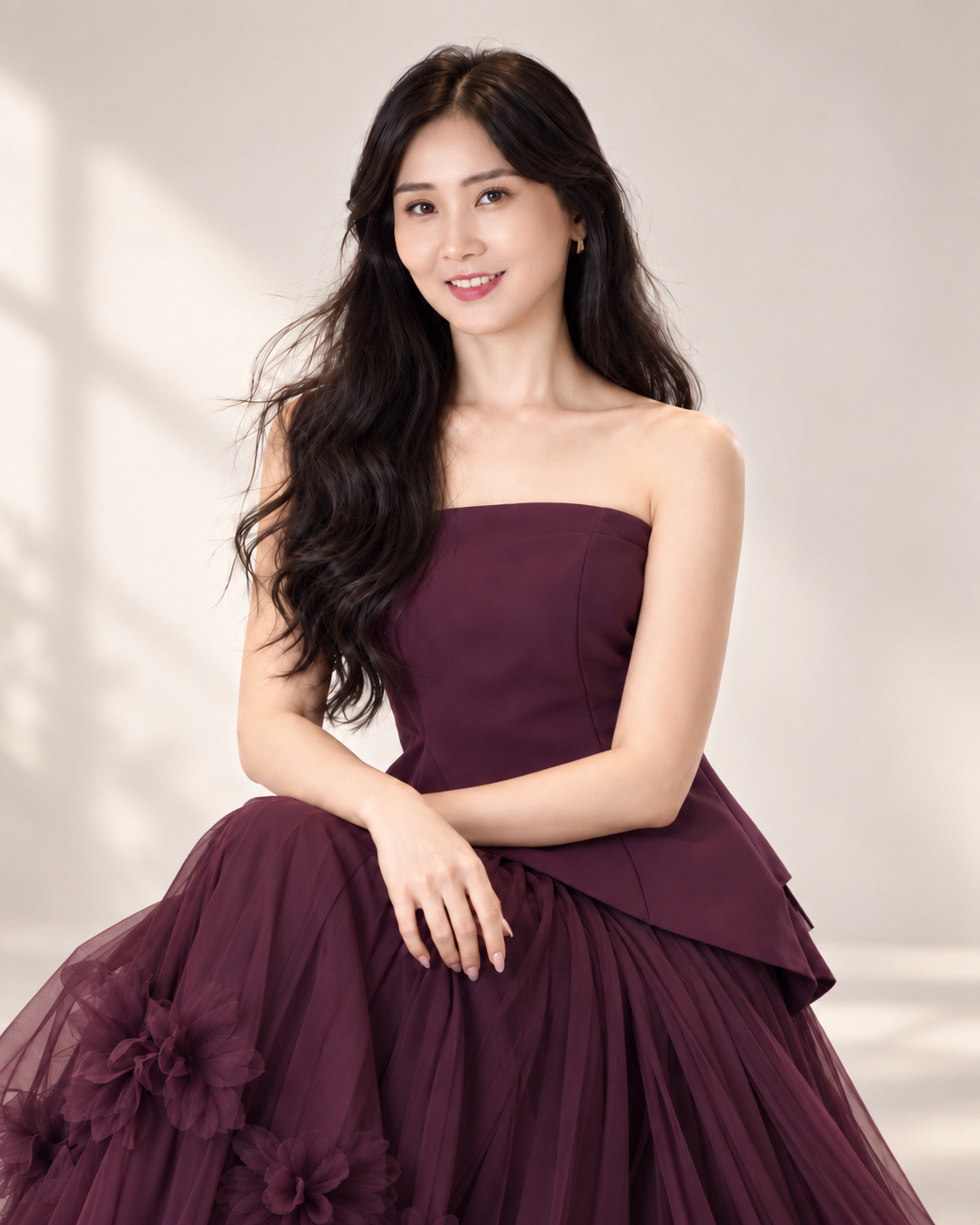 5156 Elysia Two-Tone Gown 